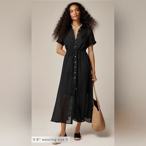 Nwt J. Crew Cerise Shirtdress in Ramie Size Petite 6